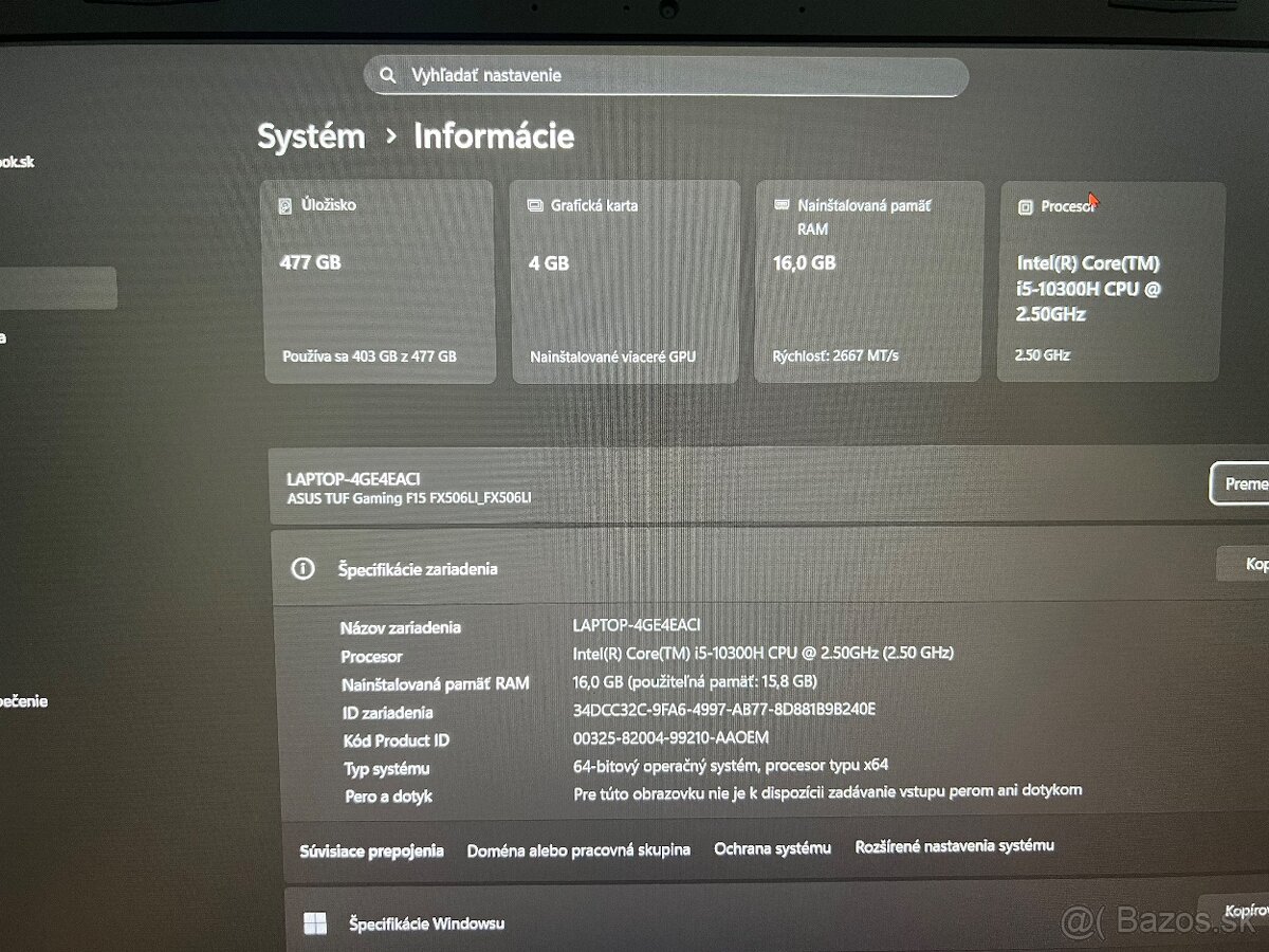 ASUS GAMING TUF F15 - 3