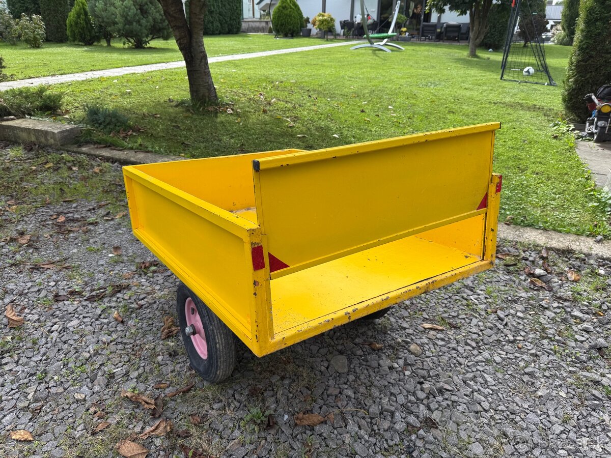 Vozík,vlečka za malotraktor,kosačku - 3