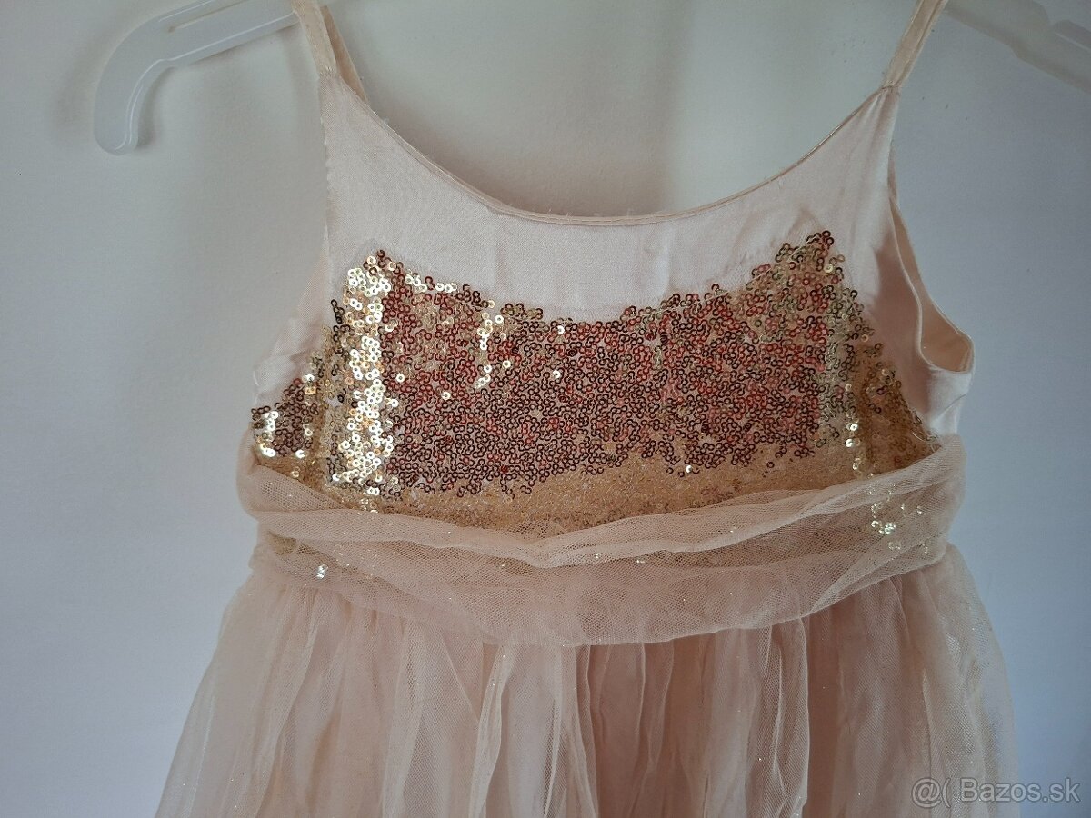 Trblietavé šaty veľkosť 122 - 3