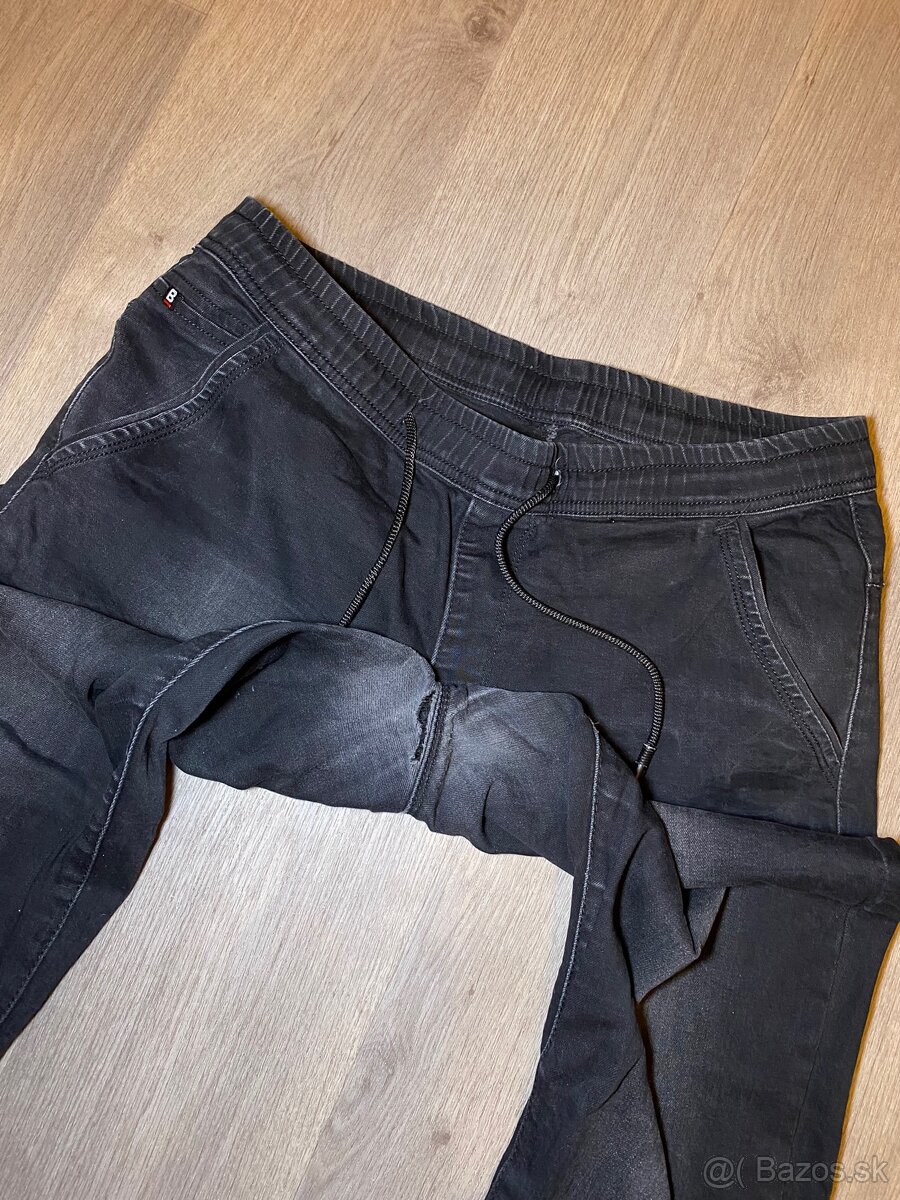 Pánske čierne rifle L.S. Luvans, W34 - 3