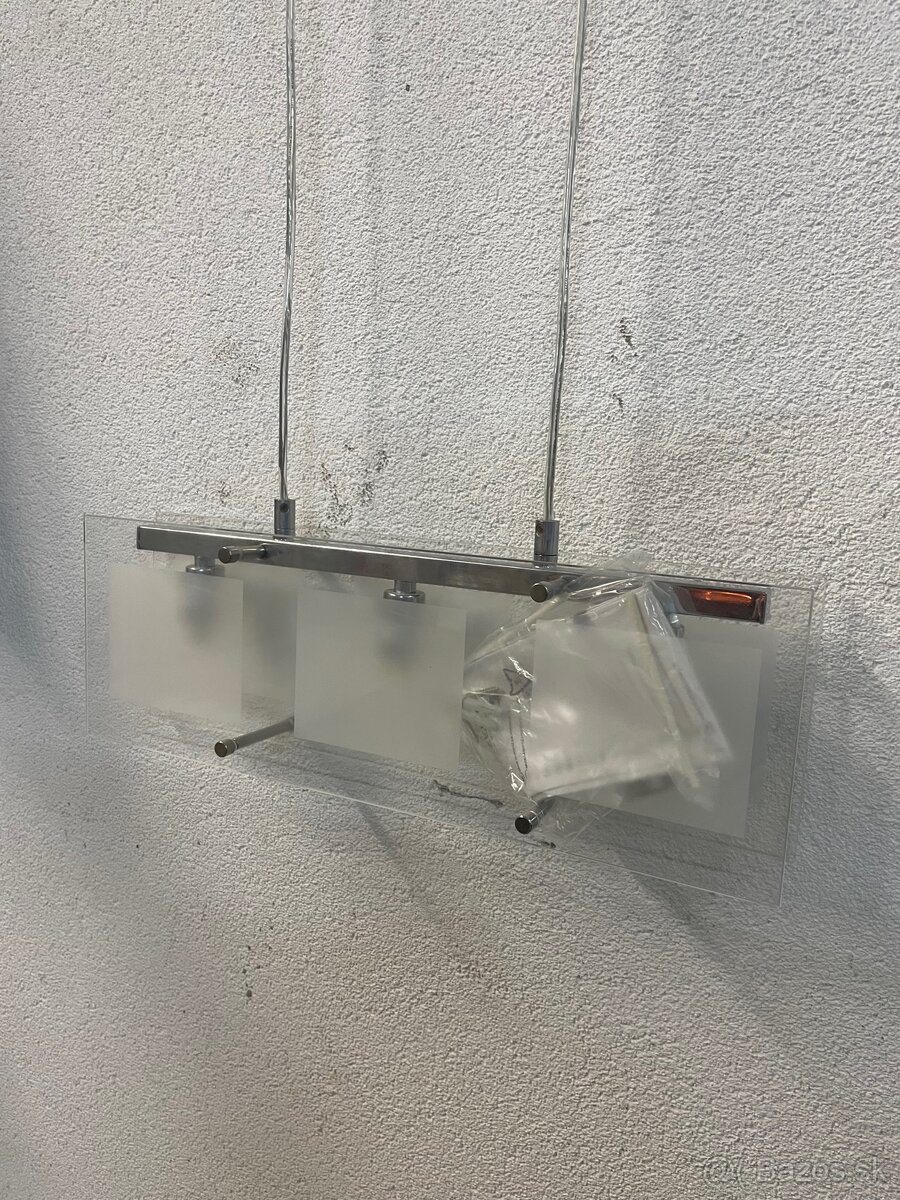 Moderný chróm / sklo závesné svetlo - 3