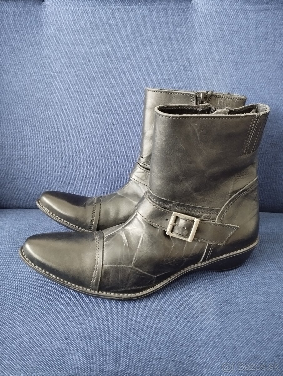 Kožené westernové čižmy - 3