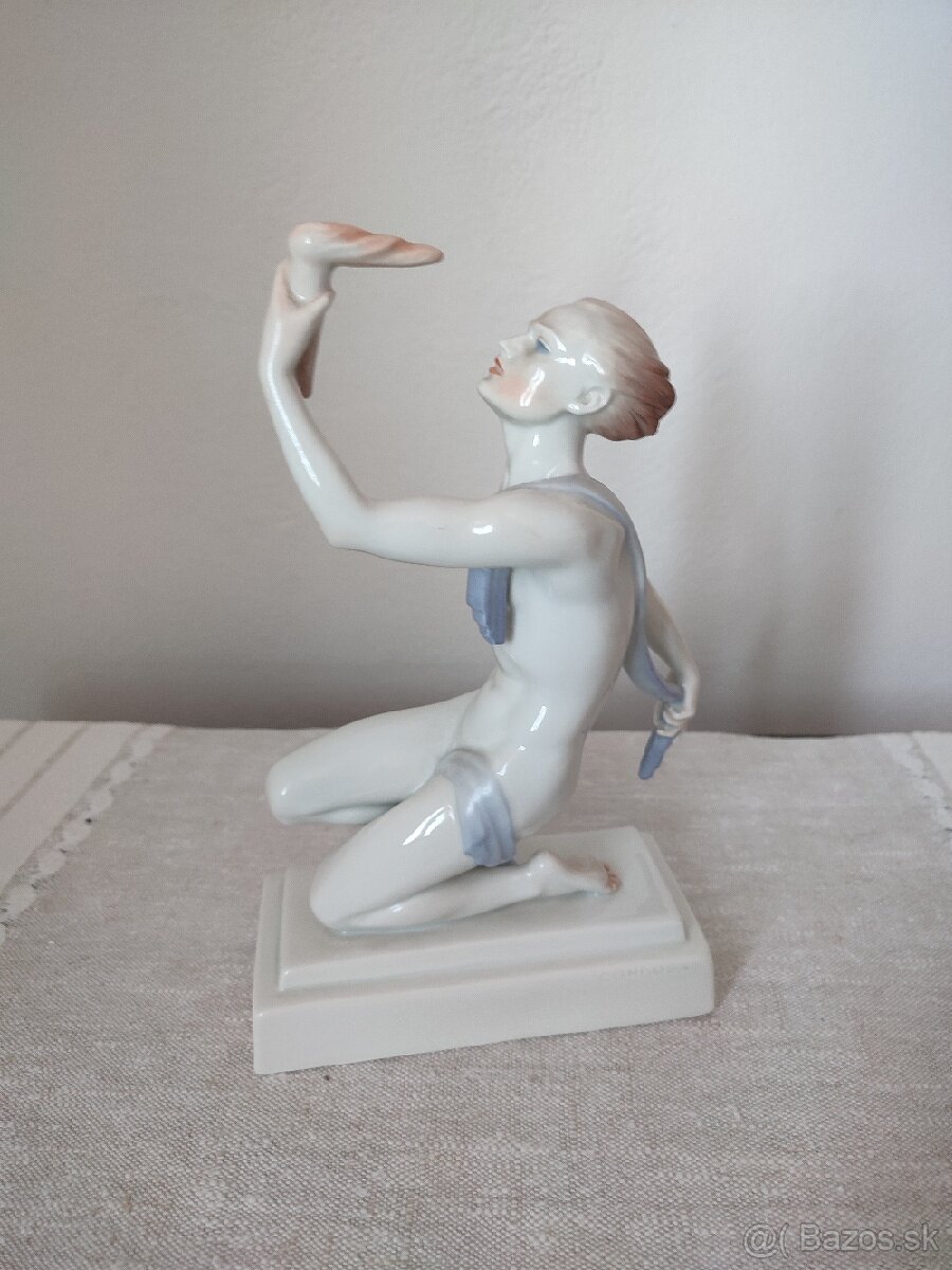 Herend akt muž porcelánová soška - 3