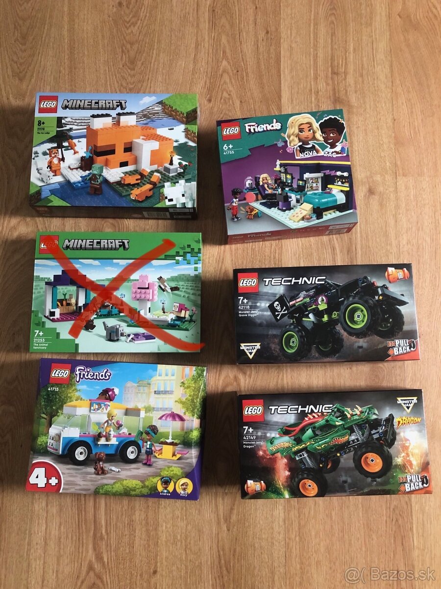 Nové Lego- Minecraft, Friends, Technic - 3