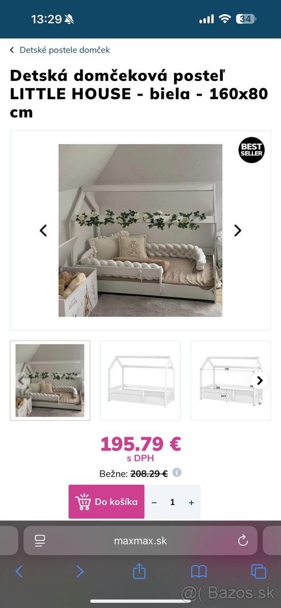 Detská posteľ domček - 3