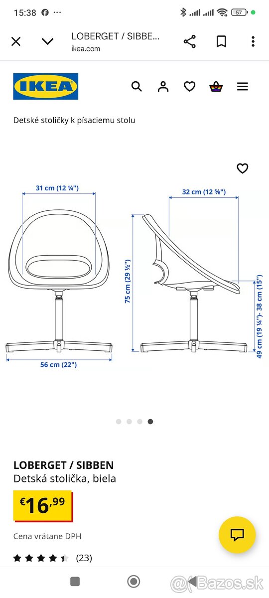 Stolička kancelárska - 3