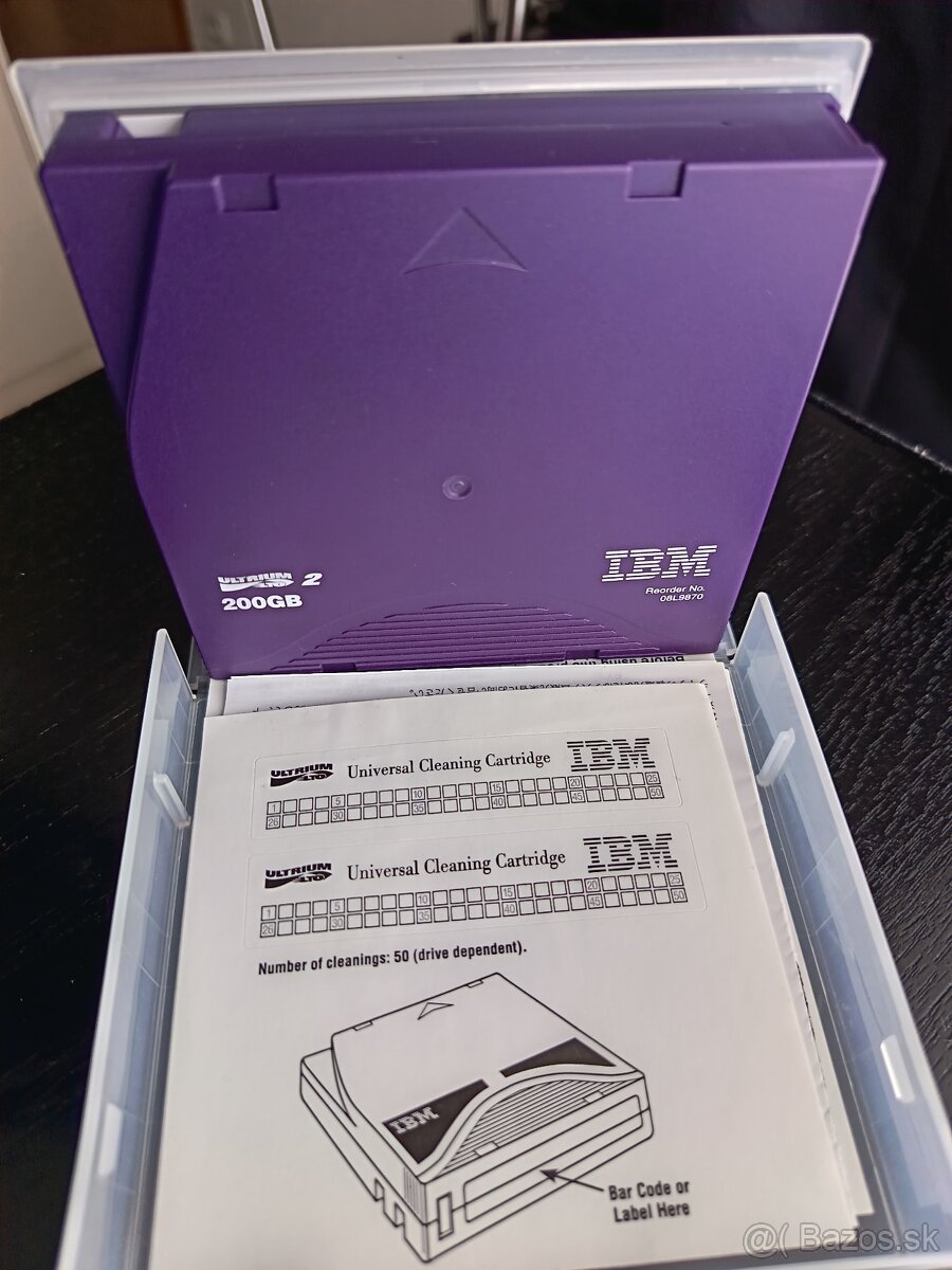Predám pamäťové média IBM TotalStorage LTO Ultrium - 3