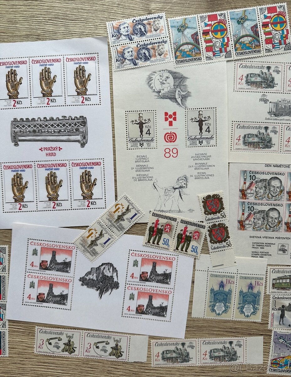 námky československé aršíky a série c.1 - 3