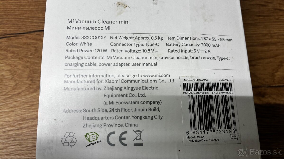 Xiaomi Mi ručný vysávač mini - 3