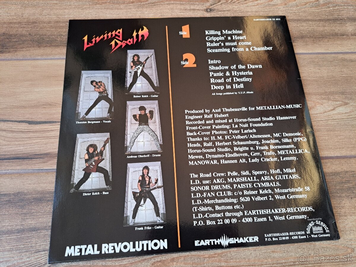 Lp LIVING DEATH - Metal Revolution - 3