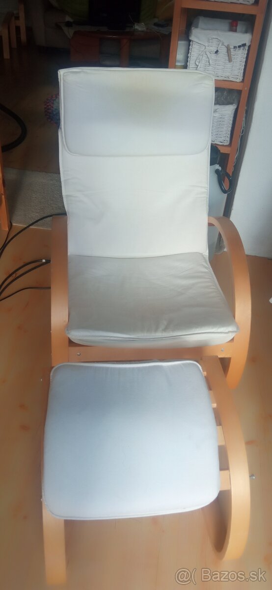 Kreslo IKEA s podnožkou - 3