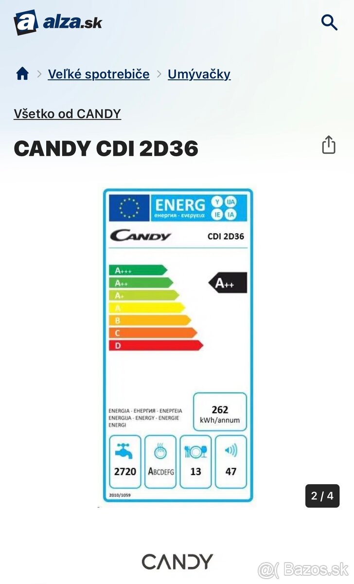 Vstavana umyvacka riadu Candy - 3