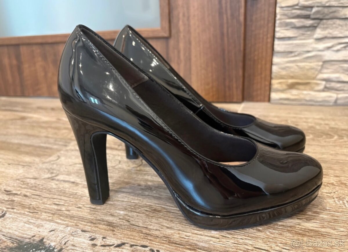 Tamaris topanky na podpätku - 3