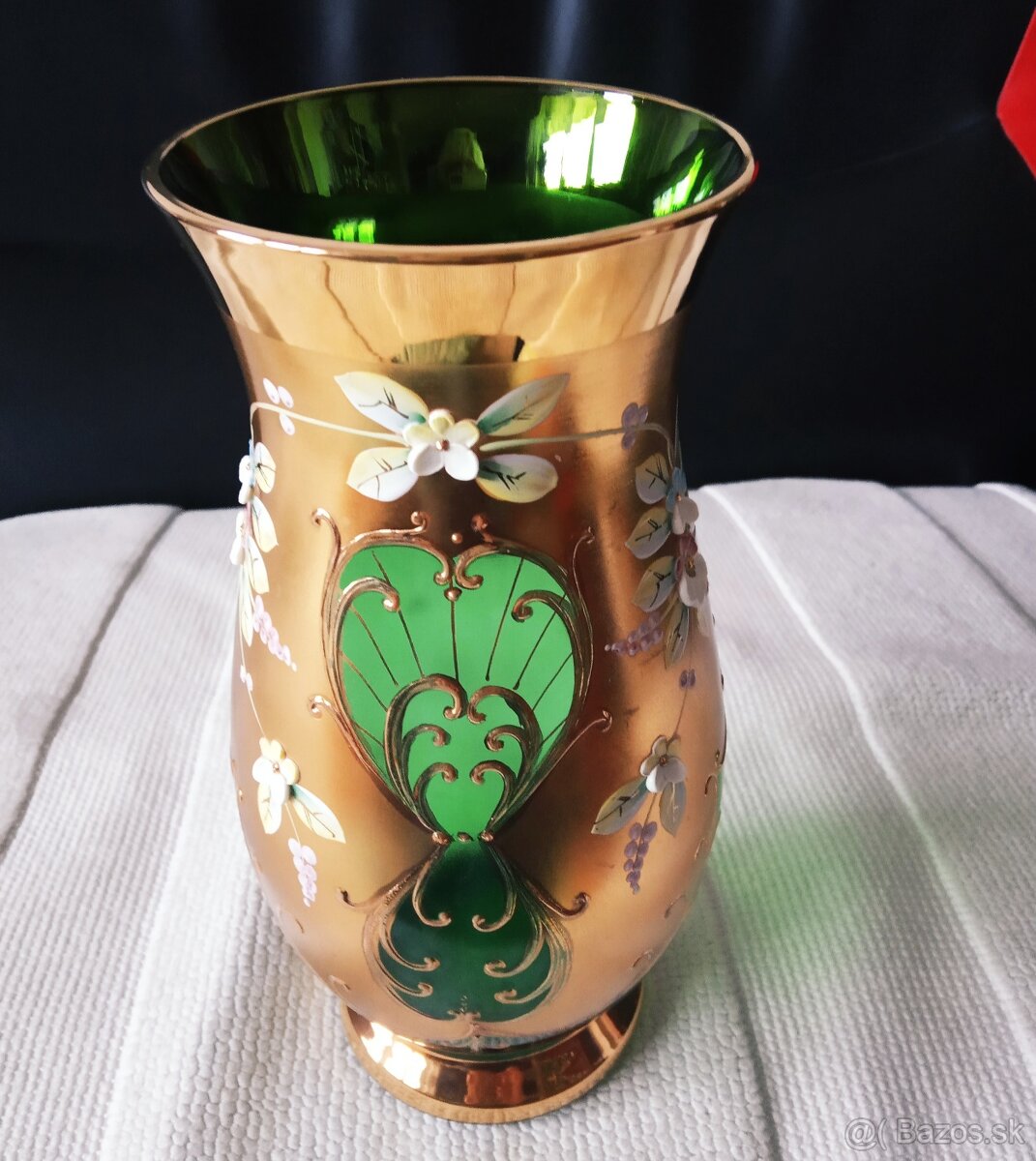 Vaza Novoborske sklo zelena - 3