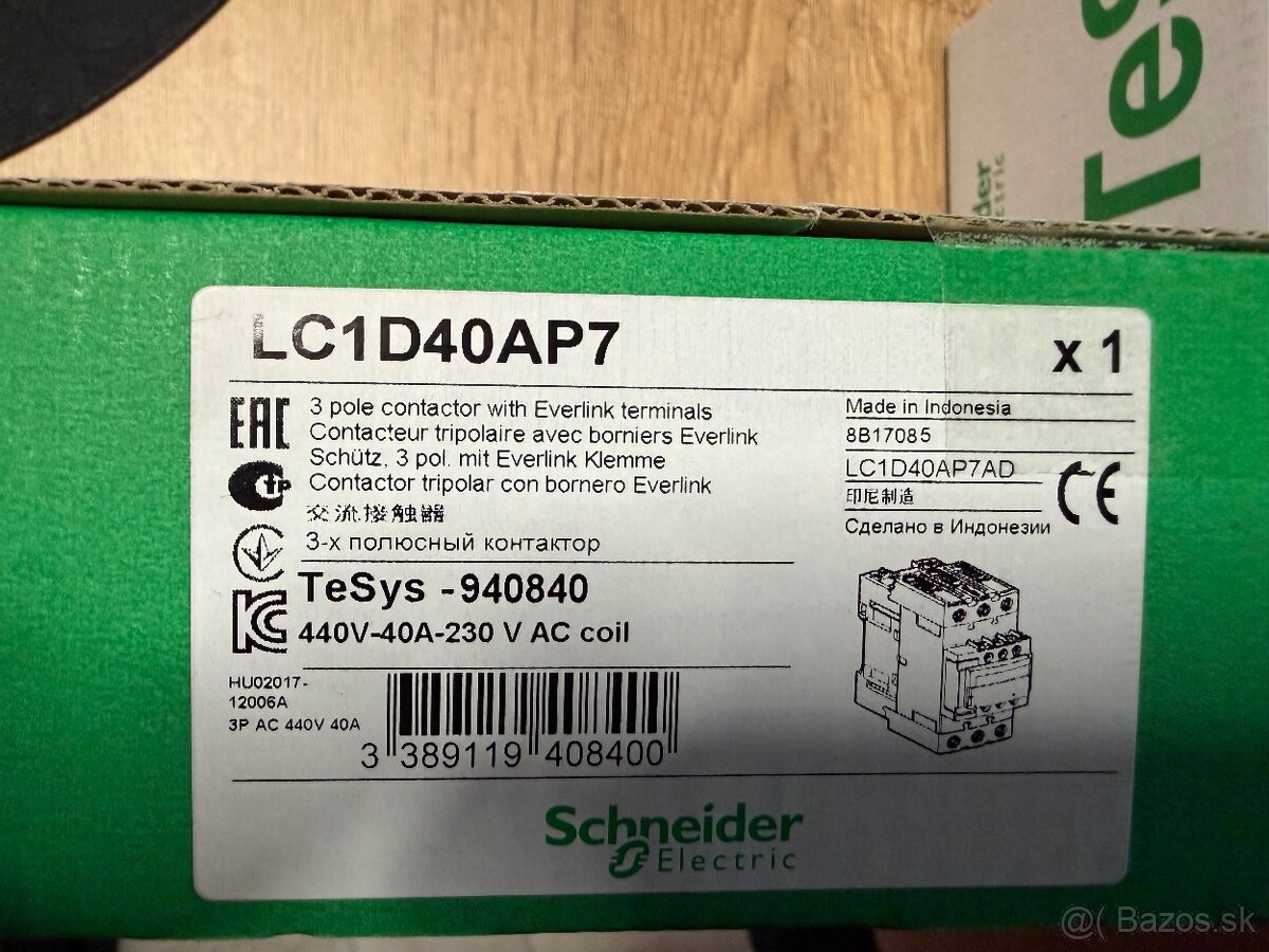 SCHNEIDER - ističe, prúdový chránič, stykač, relé - 3