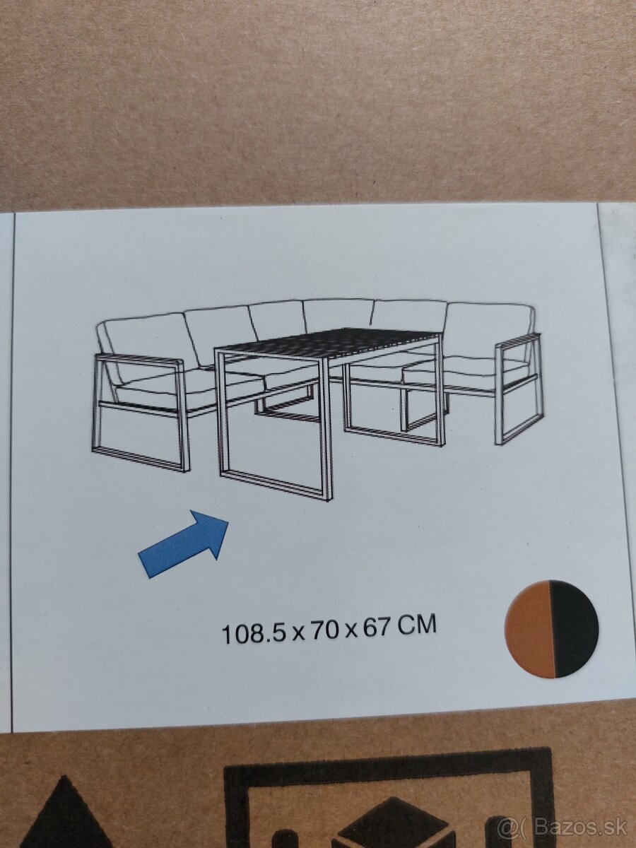Predam stol 108.5x70x70 - 3