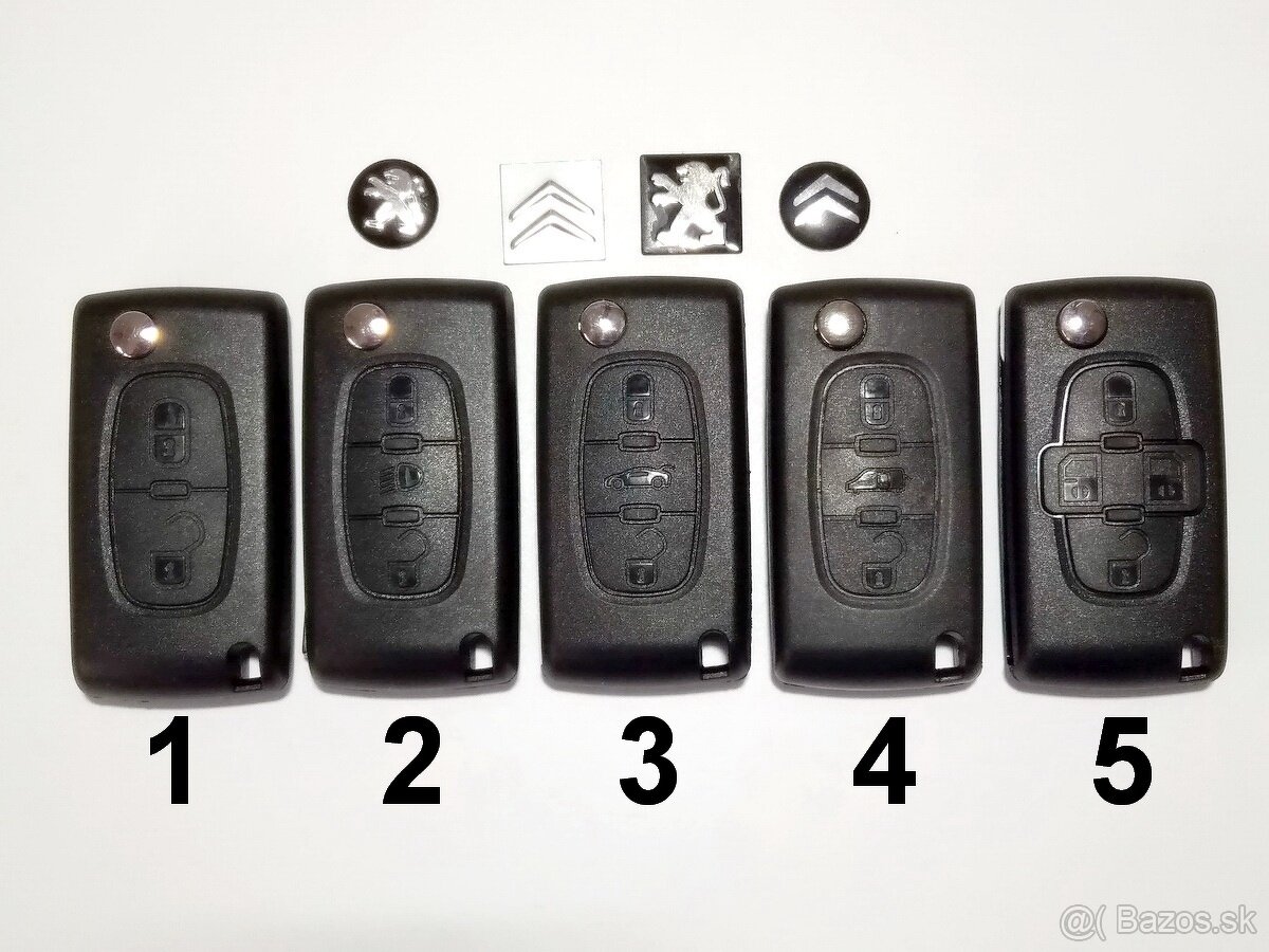 autokľuč obal kluča citroen c3 jumper c4 jumpy picasso - 3