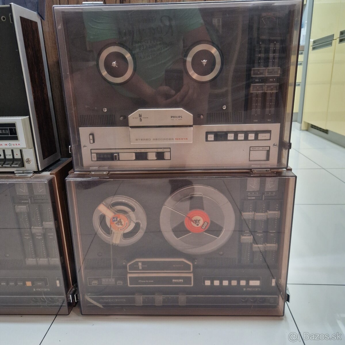 Kotúčové decky...3x PHILIPS , 1x UNITRA... - 3