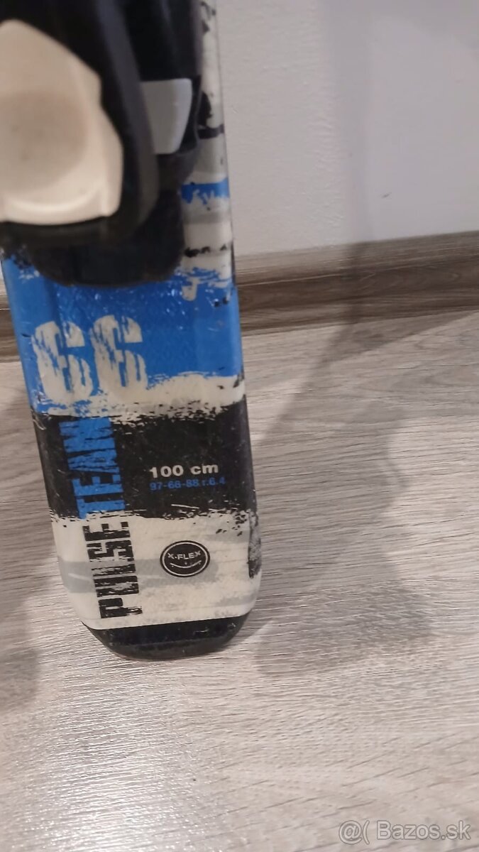 Lyže detské 100cm +lyžiarky - 3