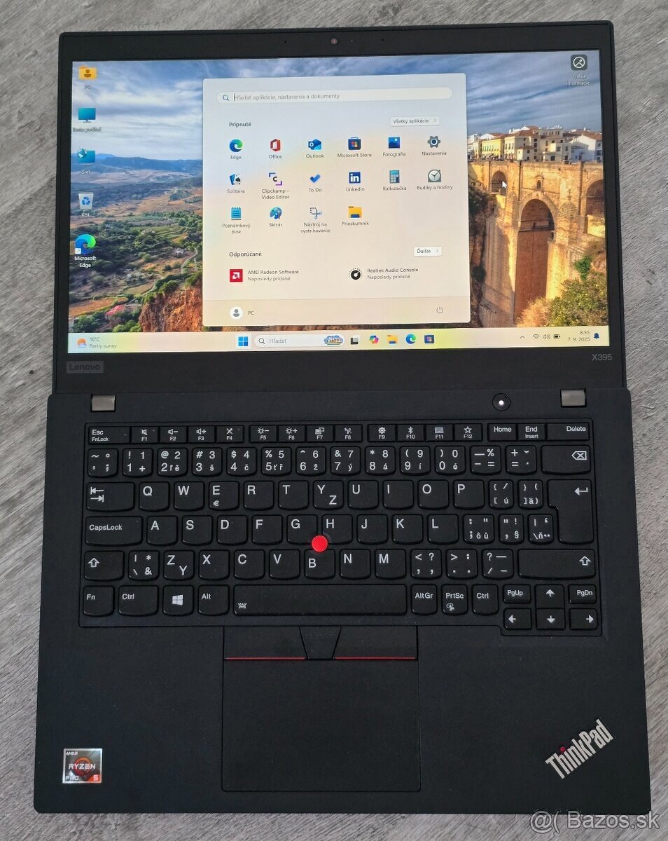 Lenovo ThinkPad X395 - TOP STAV - 3
