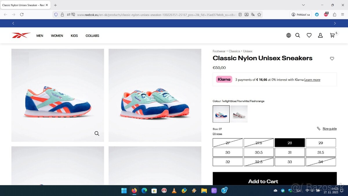 Reebok Classic Nylon, Poštovné v cene - 3