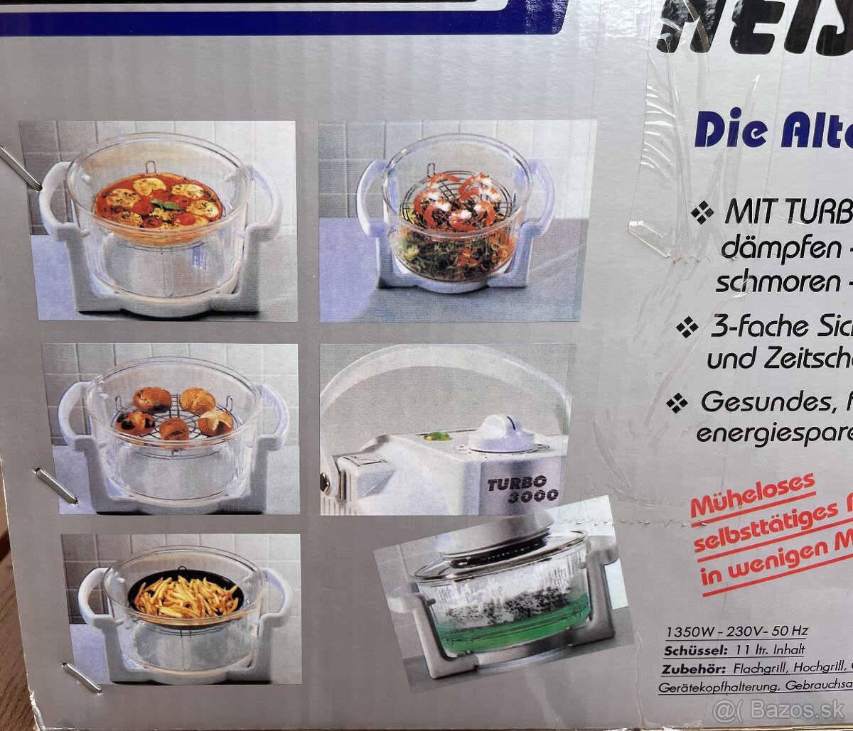 TURBO 3000-teplovzdušná rúra-nová,výhodná cena - 3