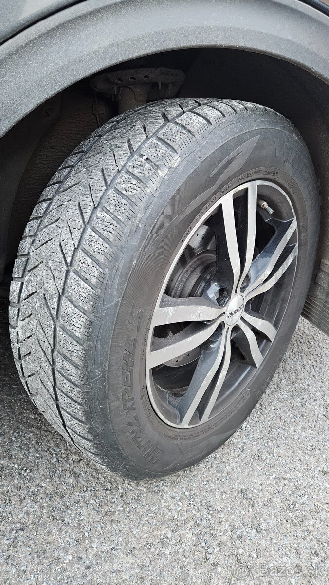 alu disky R17 5x114,3 so zimnými pneu 225/60 r17, - 3