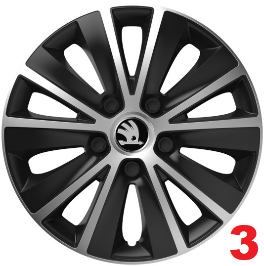 7,50€/1ks - DOPRAVA ZADARMO ŠKODA - KRYTY - PUKLICE - R15,16 - 3