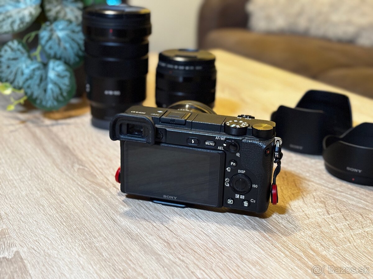 Sony A6400 + 3 objektívy + 3 originálne batérie (TOP STAV) - 3