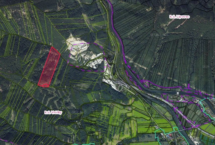 Vrútky – 9.550 m2 LES - 3