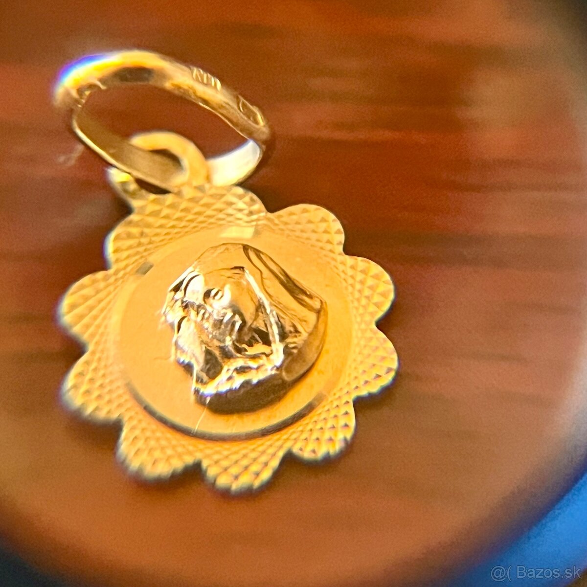 zlatý prívesok madona - 3