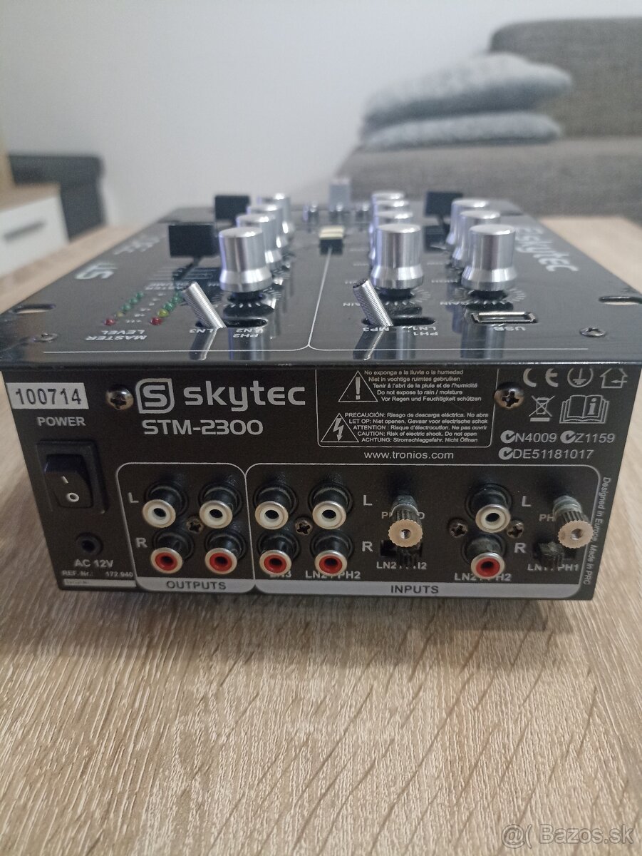 Skytec STM-2300 2 kanálový mix pult s USB/MP3 - 3