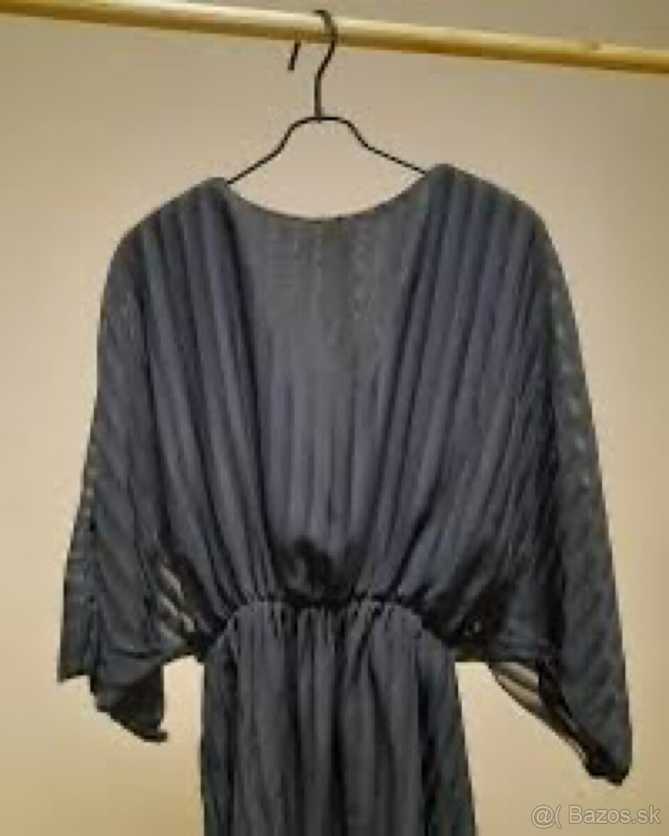 Predĺžená blúzka so zavinovaním. - 3