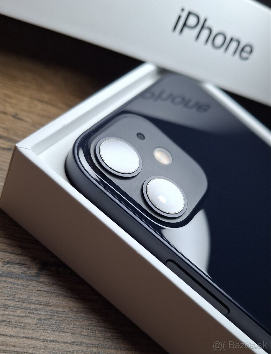 Iphone 12 BLACK 64GB NOVÁ BAT.100% TOP CENA - 3