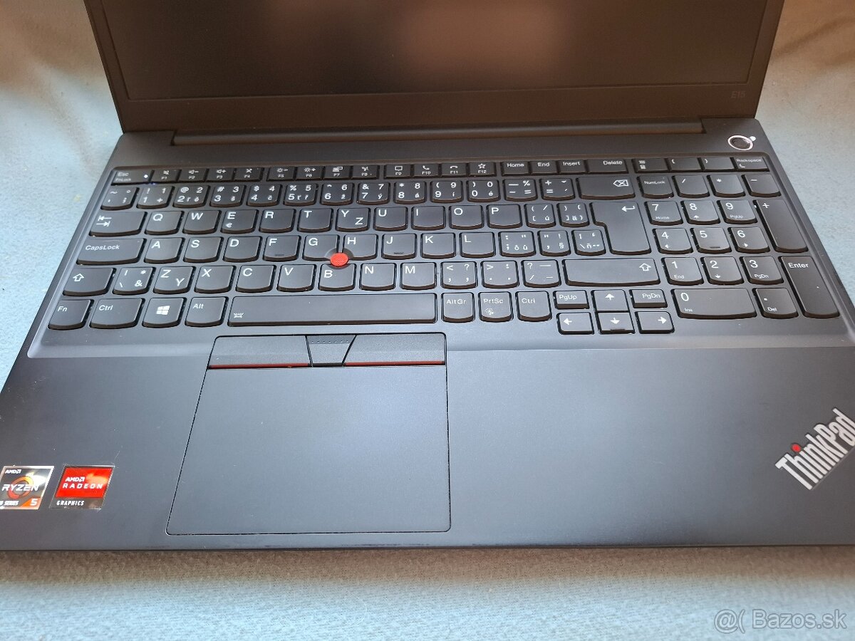 Lenovo ThinkPad E15, AMD Ryzen 5, 8GB RAM, 256GB SSD - 3