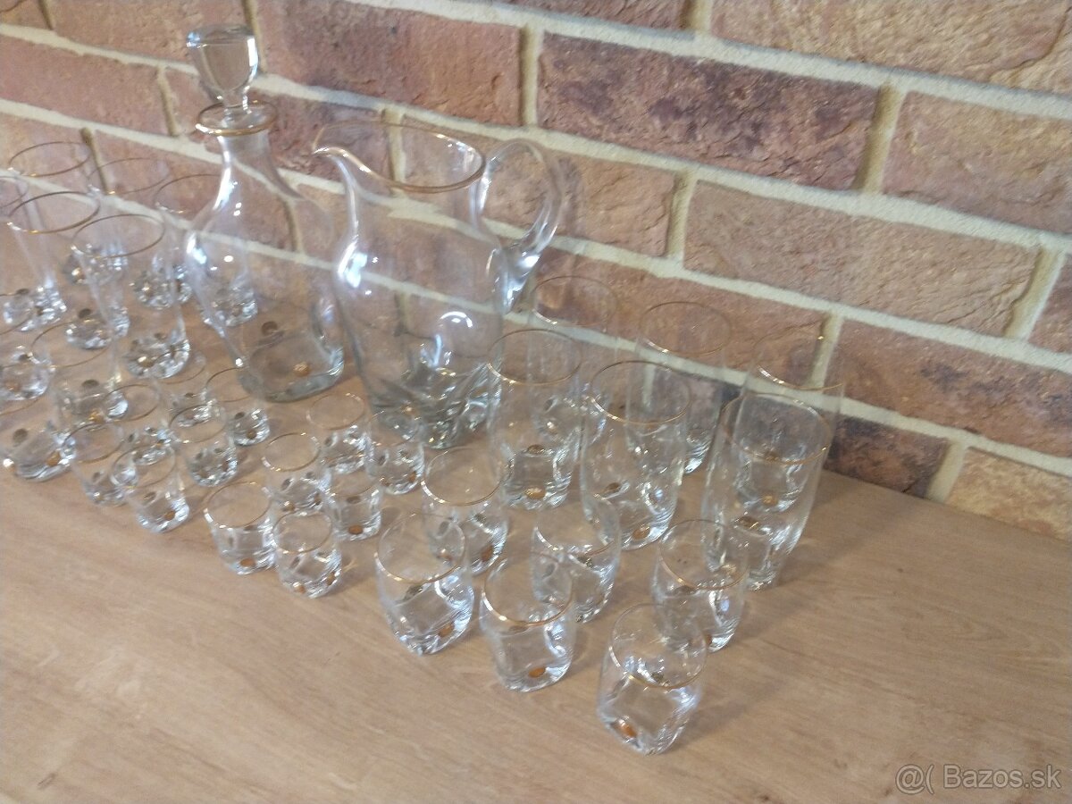 poháre zlatý jano,zlatá zuzana, karafa, džbán, nádoba na ľad - 3