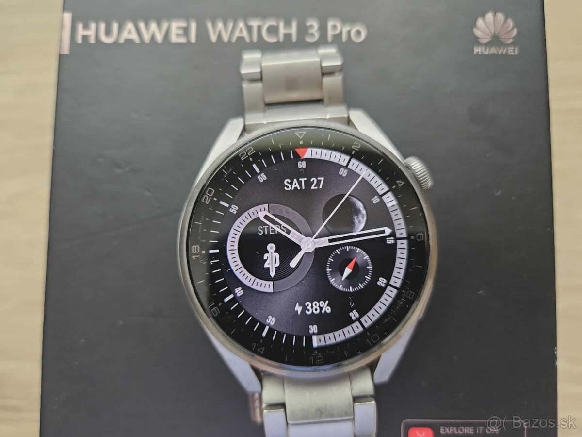 Huawei Watch 3 pro titan ( eSIM ), top, zaruka - 3