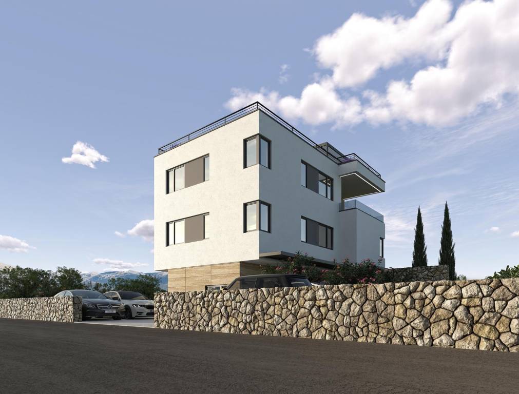 CHORVÁTSKO - Apartmán s bazénom v modernom dome - MANDRE, os - 3