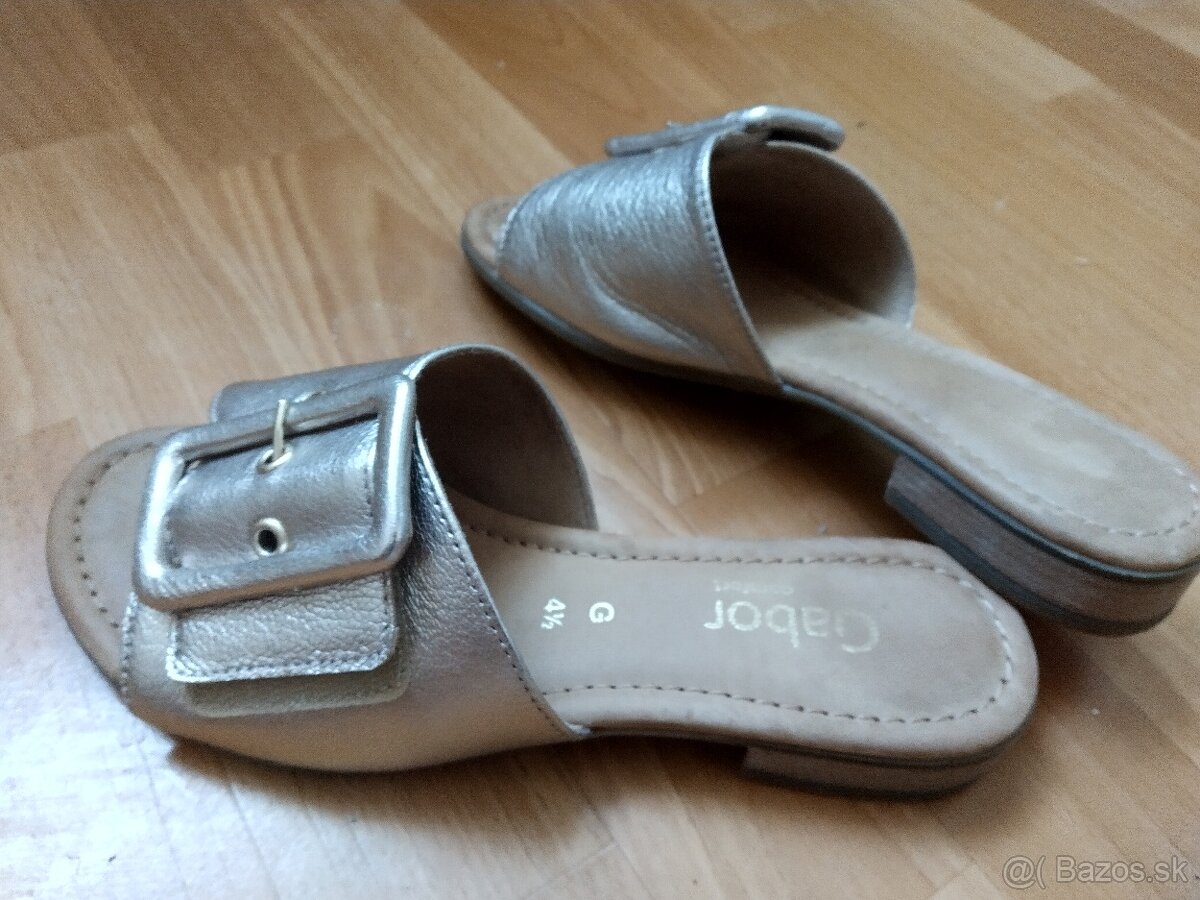 Šľapky Gábor kožené 37,5 veľkosť - 3