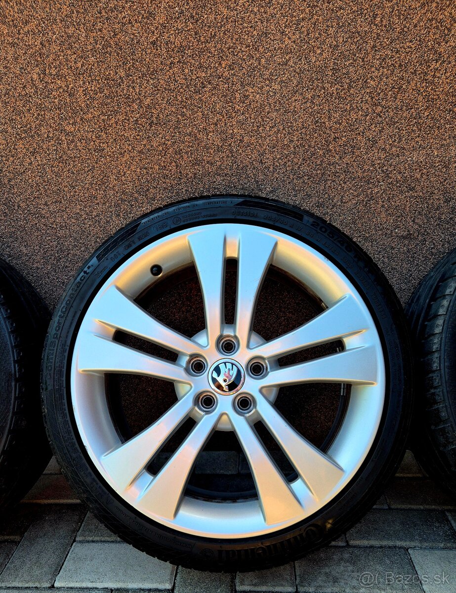 Predám elektróny ŠKODA TRINITY 5x100 R17 - 3