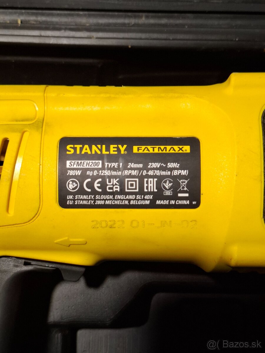 Vŕtacie kladivo, príklepová vŕtačka stanley fatmax - 3