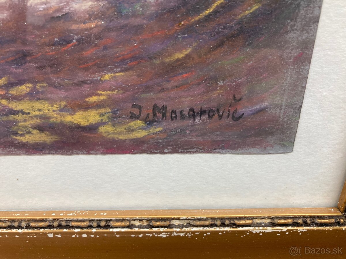 Predám obraz: Masarovič Jozef - Partia z lesa na kolibe - 3