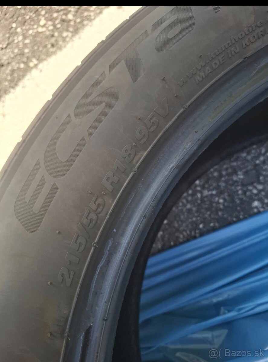 Predám pneumatiky Kumho 215/55/R18 95V - 3