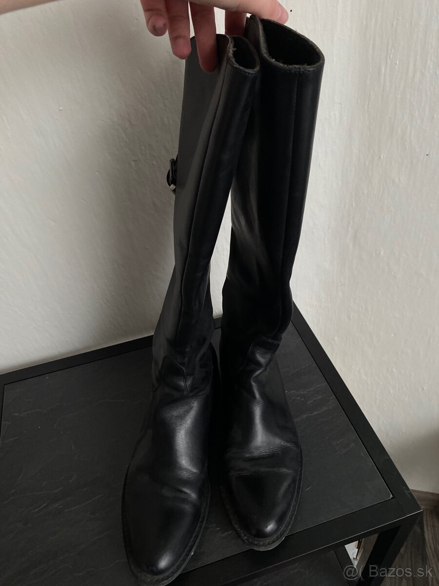 Vysoké kožené čižmy - 3