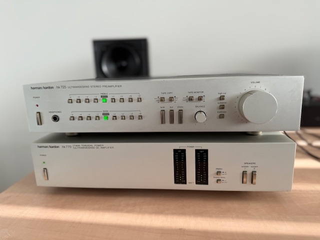 Predám Harman/Kardon HK 770 + HK 725 servisované, dual mono - 3