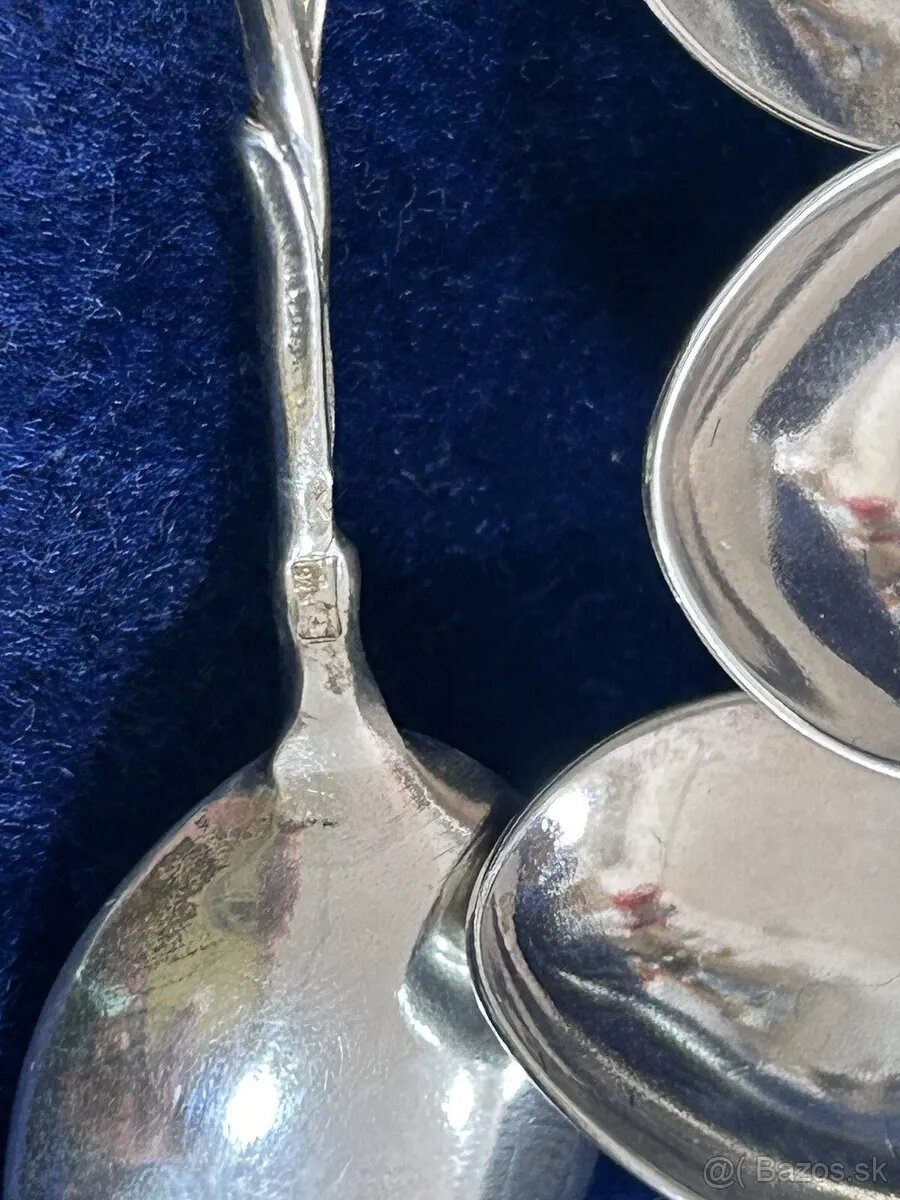 Predam prekrasne strieborne lyzicky pravym Baltickym janta - 3