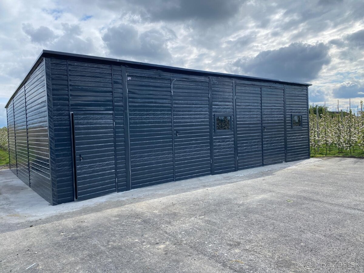 Plechová garáž 10x9m - 3