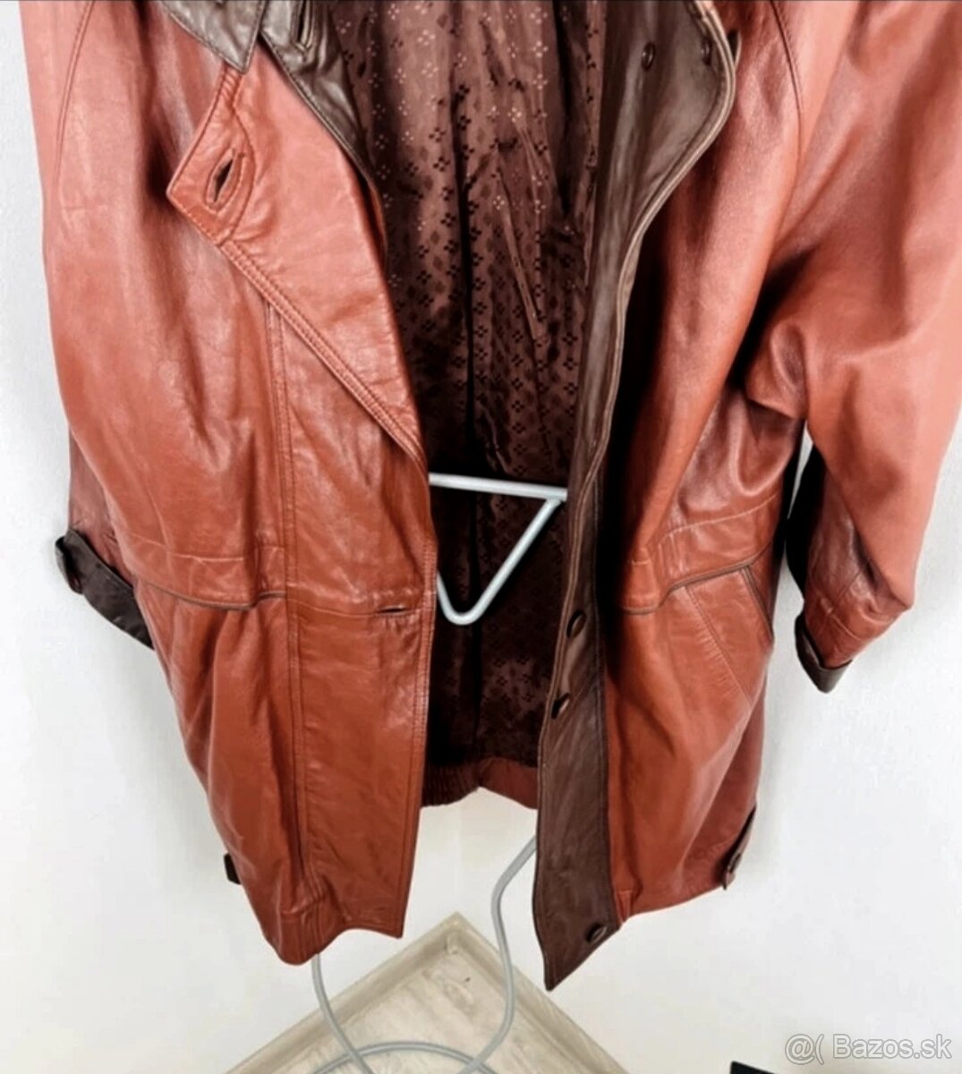 Kožený kabát, bunda, pre dámy - 3