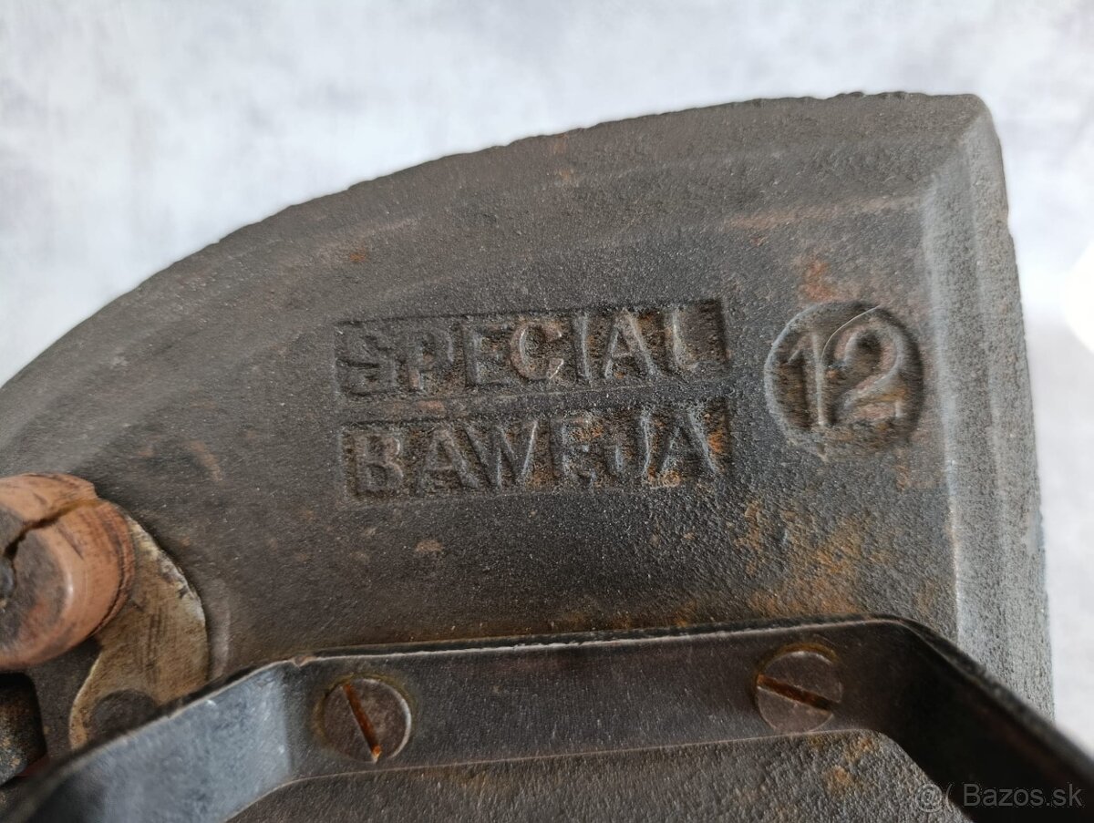 Atypická stará velká žehlička BAWEJA TESTED - 3