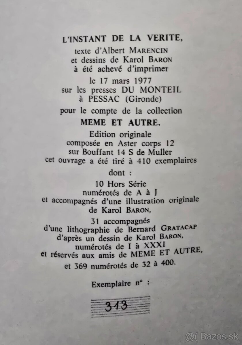 Albert Marenčin a Karol Baron: L'Instant de la verité - 3